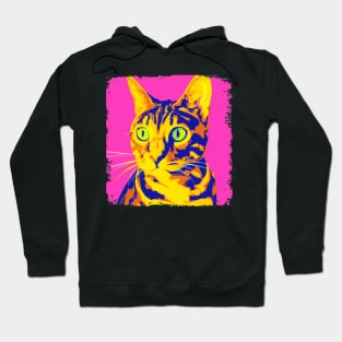 Cat Bengal Pop Art - Cat Lover Gift Hoodie